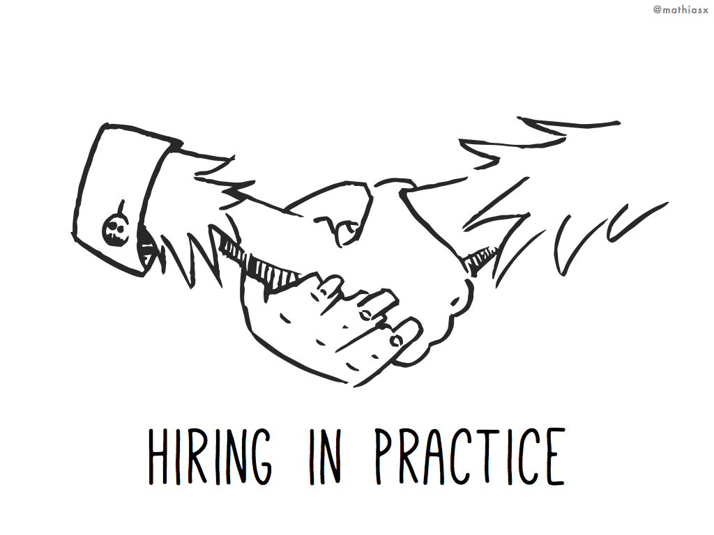 Hiring in Practice slide