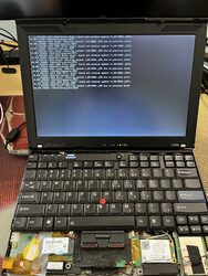 Booting with the new keyboard
