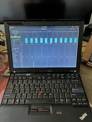 My X210 with s-tui running on the display